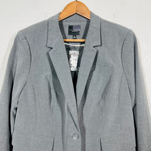 NEW! The Limited Blazer Single Button Career Gray - 14 - Picture 2 of 6